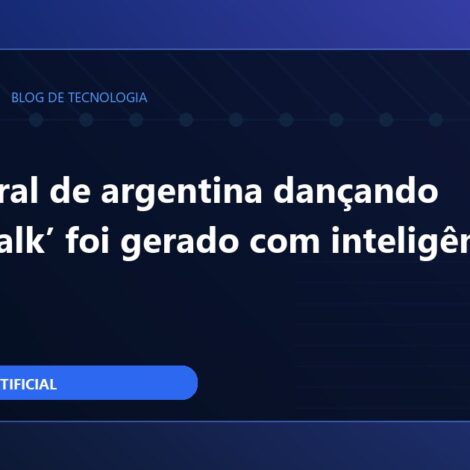 Ilustração tecnológica sobre Vídeo viral de argentina dançando ‘moonwalk’ foi gerado com inteligência artificial
